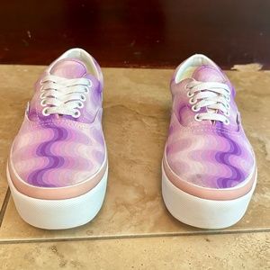 Vans Era Stacked Pink Lavender Gradient Platform Sneaker Men's 6.5 Women's 8